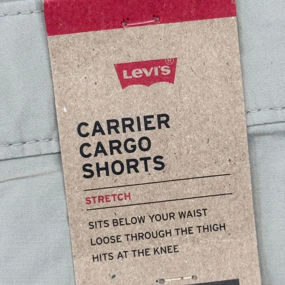 Levis Carrier‎ Cargo Shorts Mens 42 Tan Khaki Loose Fit Cotton 232510237 NEW